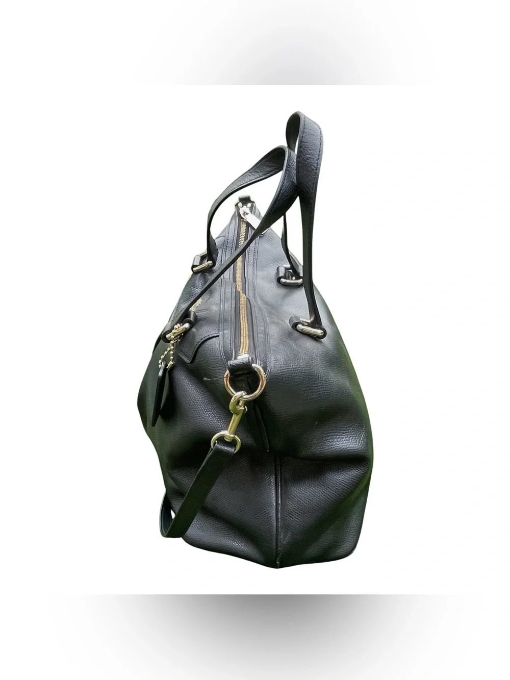✨ COACH Pleat Tote in Black Crossgrain Leather (F34680) ✨